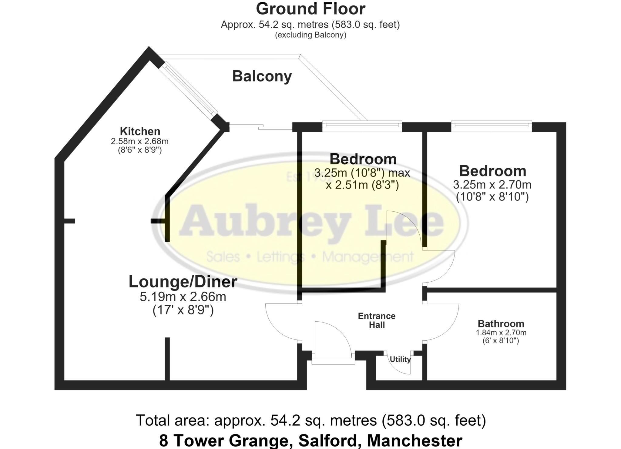 New Hall Road, Salford floorplan