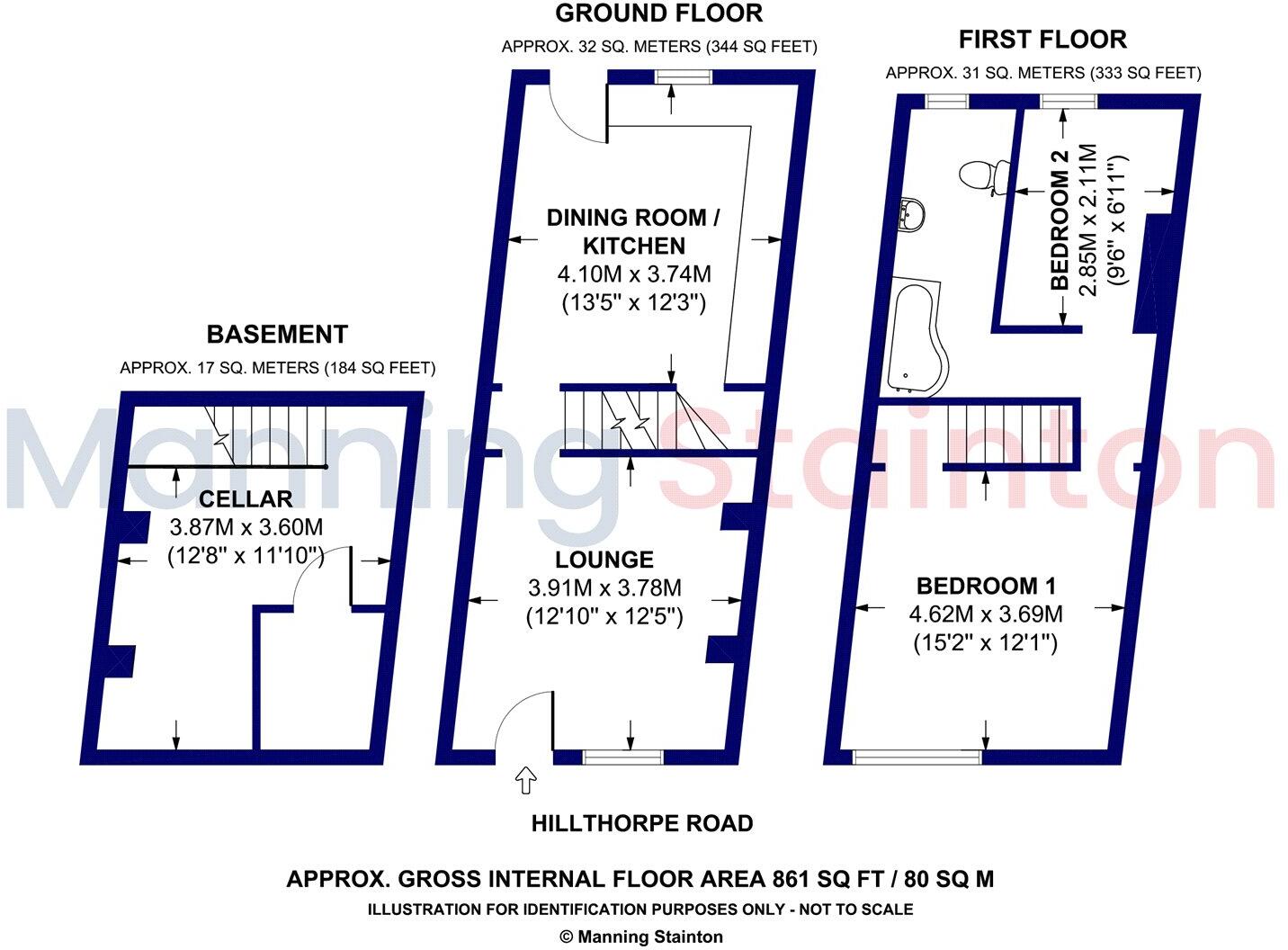Hillthorpe Road, Pudsey, Leeds floorplan