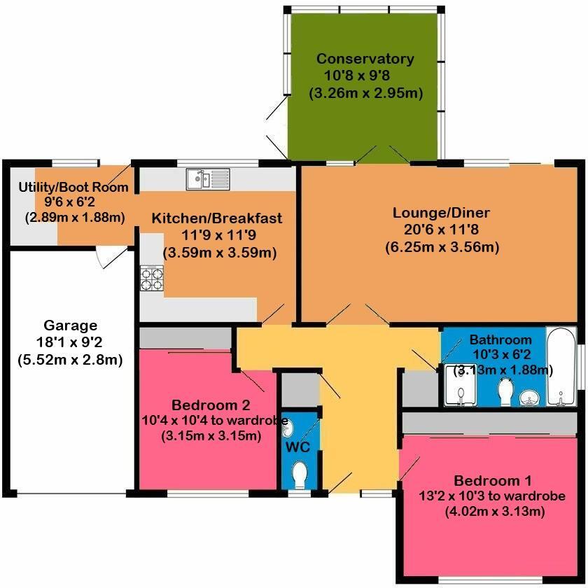 Pilgrims Lane, Seasalter, Whitstable floorplan