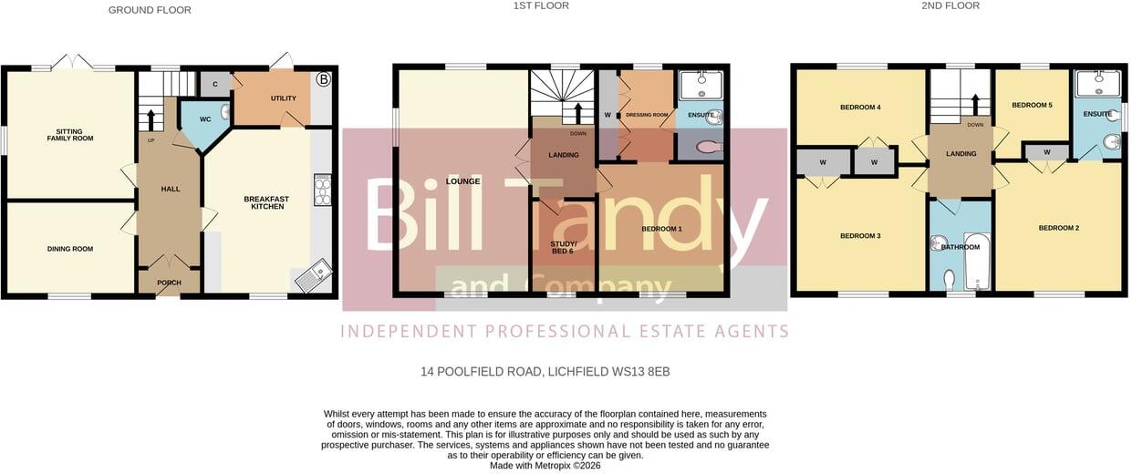 Poolfield Road, Lichfield, WS13 floorplan