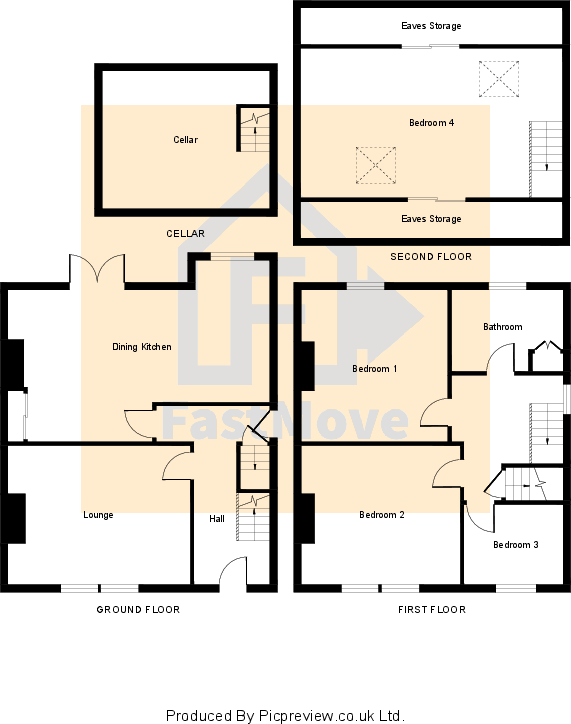 Wormald Street, Almondbury, Huddersfield, West Yorkshire, HD5 floorplan