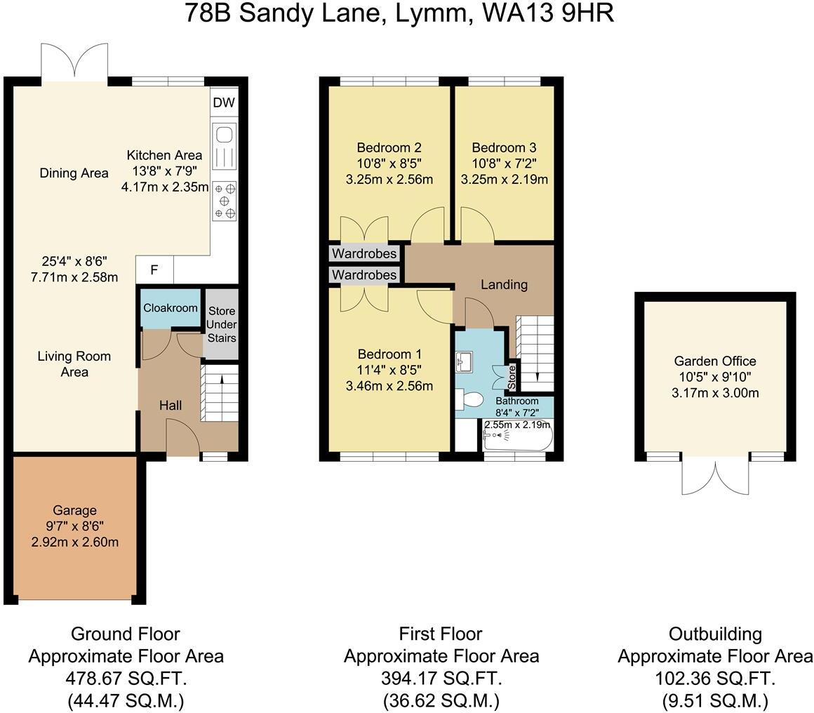 Sandy Lane, Lymm floorplan
