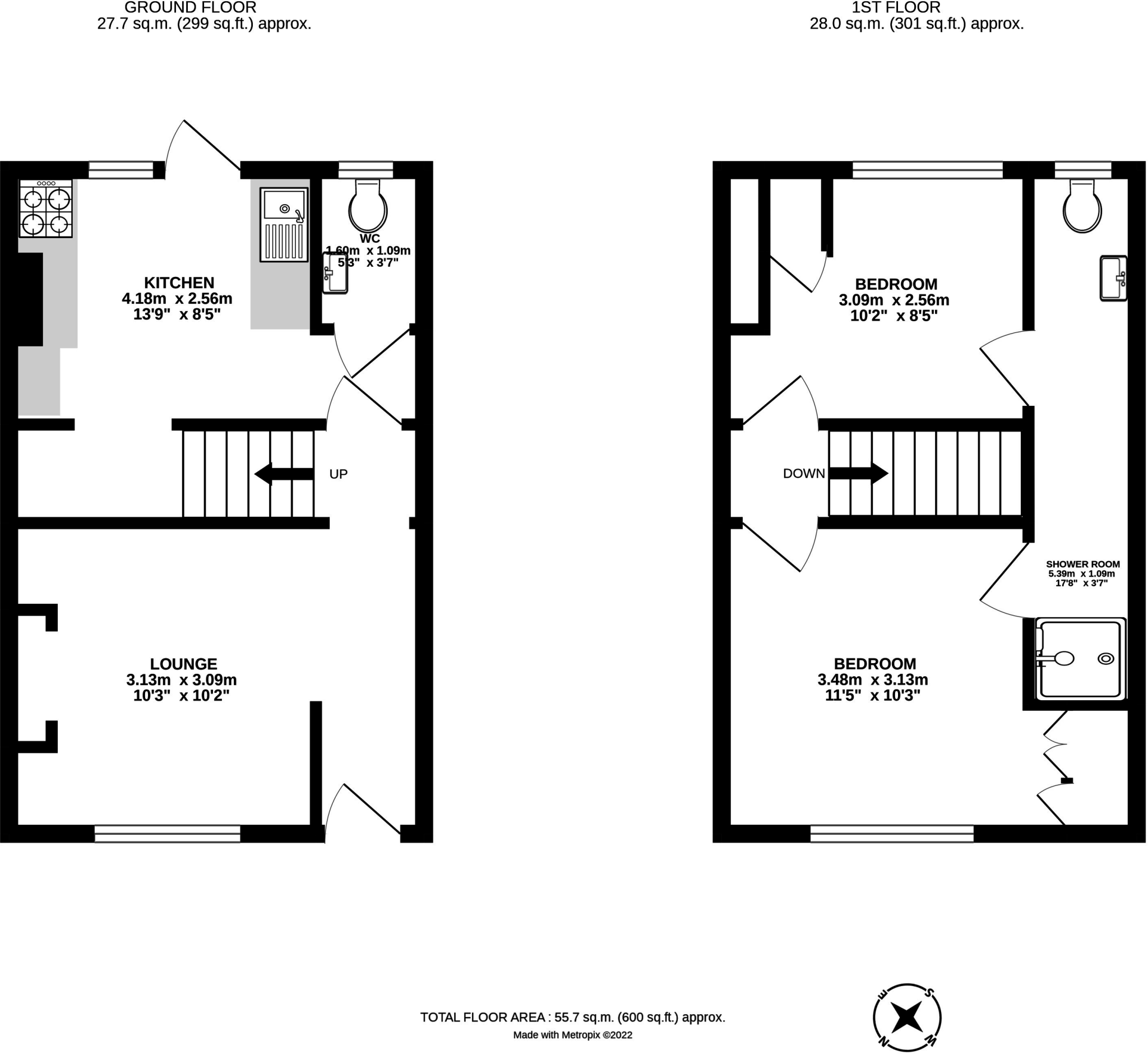 Rosewood Terrace, Exeter floorplan