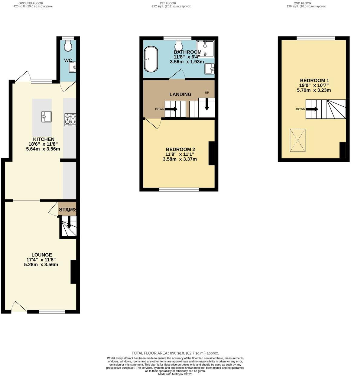 Clifton Road, Loughton, IG10 floorplan