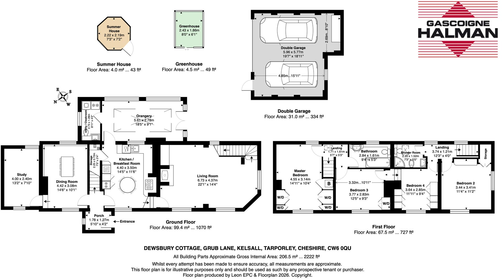 Grub Lane, Kelsall, CW6 floorplan