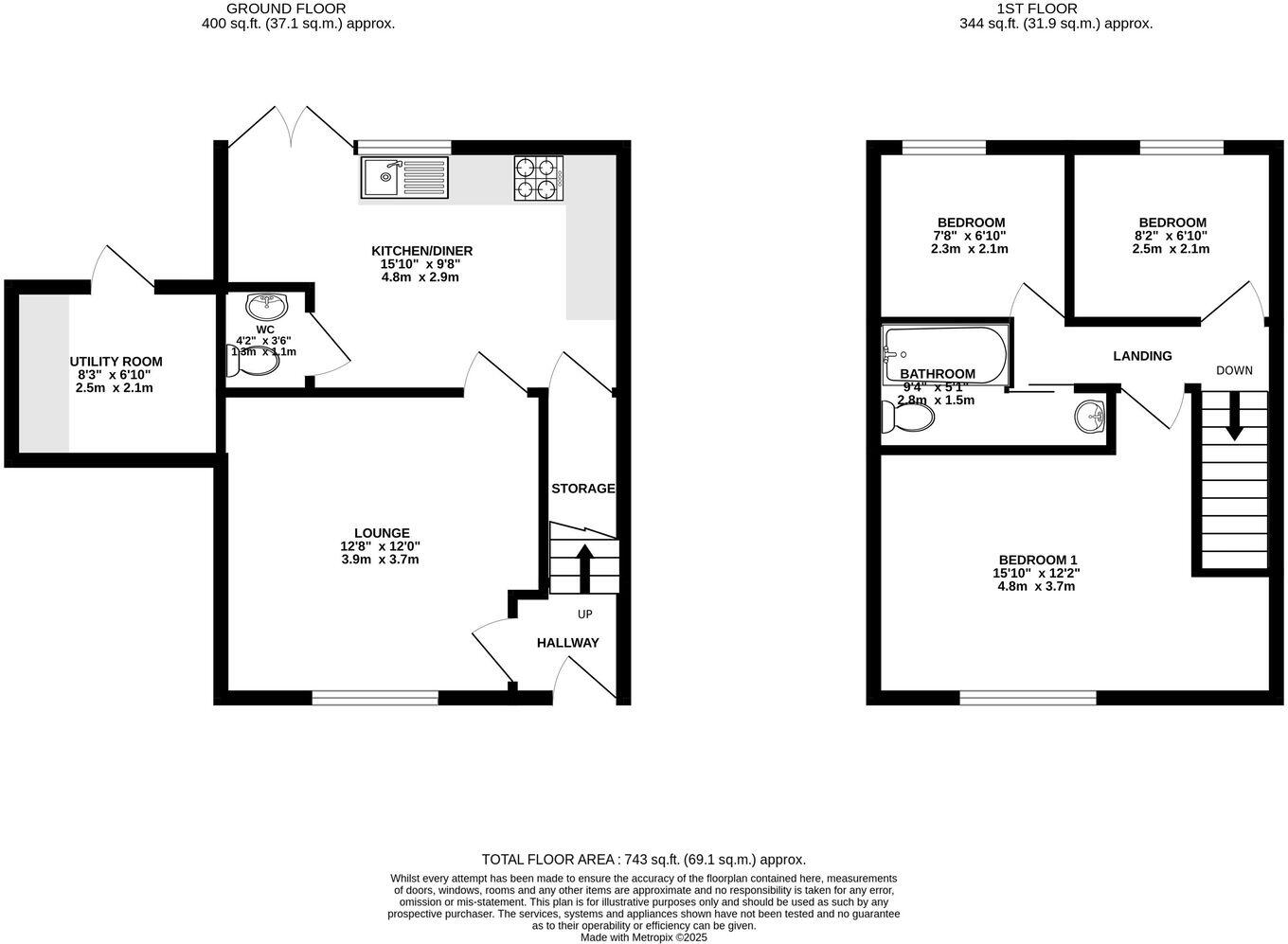 Cleveland Road, Leyland, PR25 3ZA floorplan