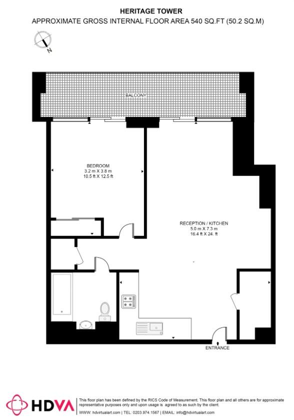 Heritage Tower, East Ferry Road, E14 floorplan