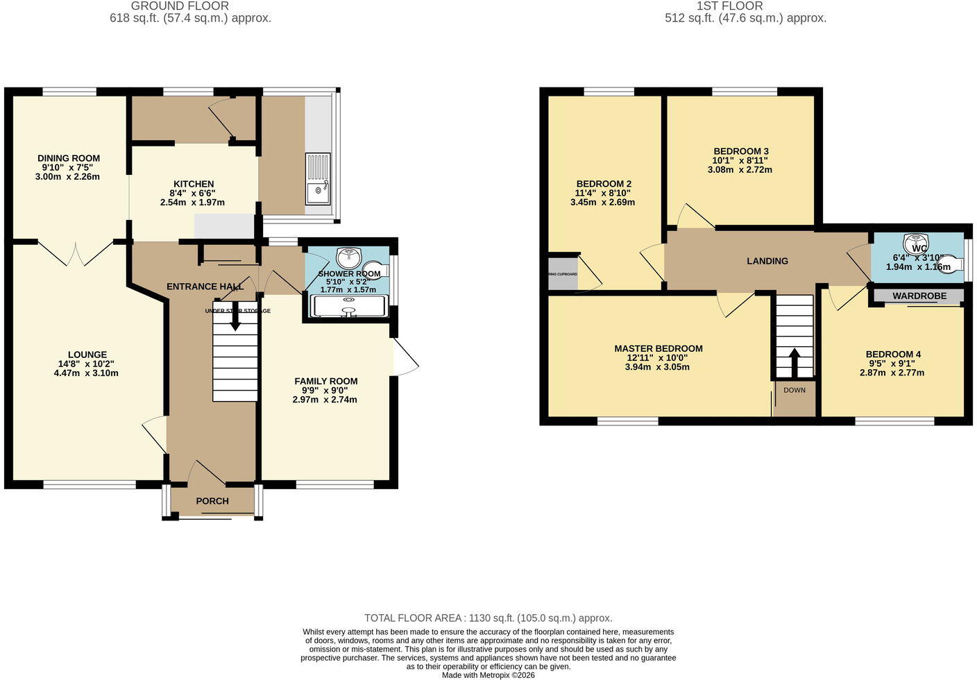 Launceston Close, Widewell, Plymouth, PL6 6DD floorplan