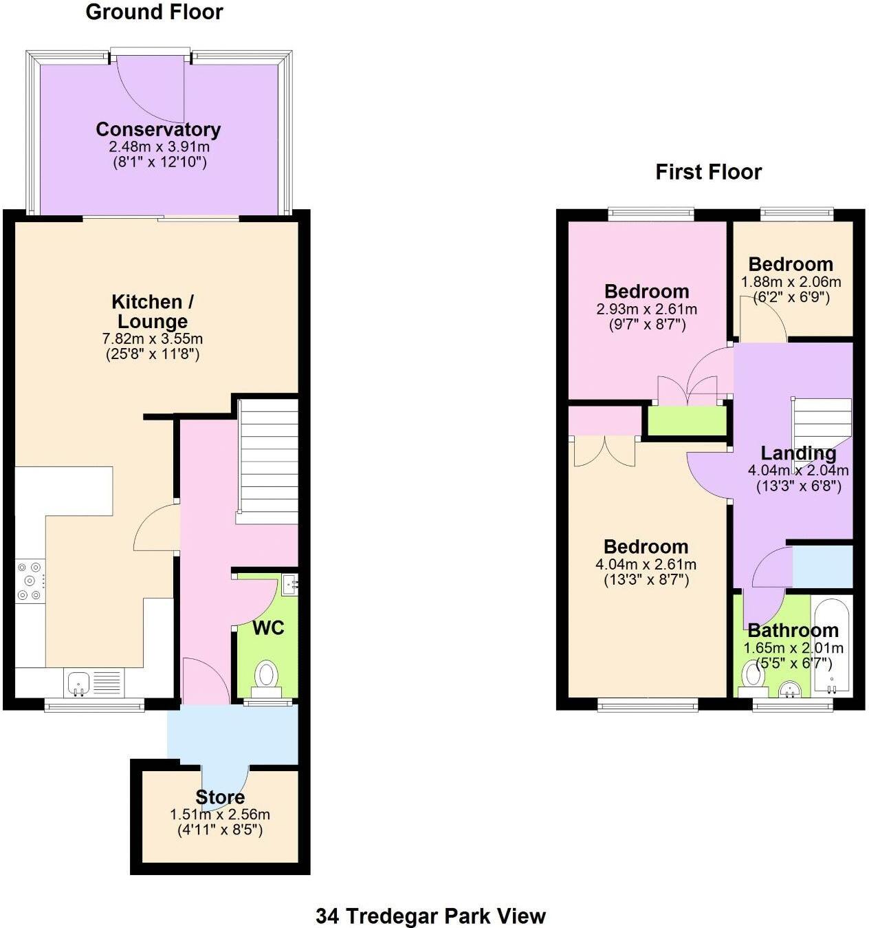 Tredegar Park View, Rogerstone floorplan