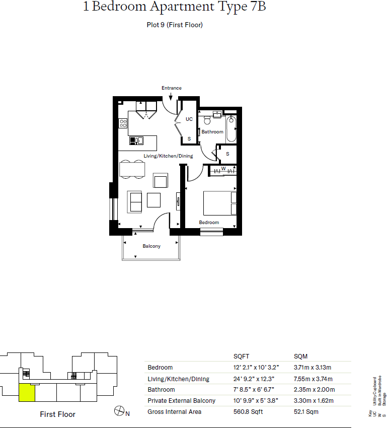 Plot 9, The North Village West, The New Village, Edinburgh floorplan