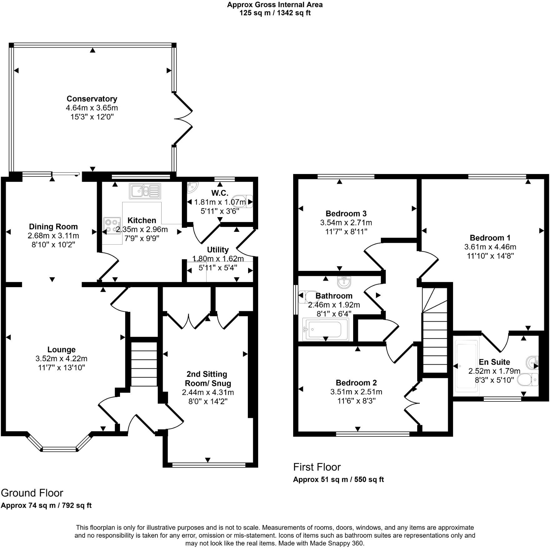 64, Owain Glyndwr, Kinmel Bay, LL18 5FE floorplan