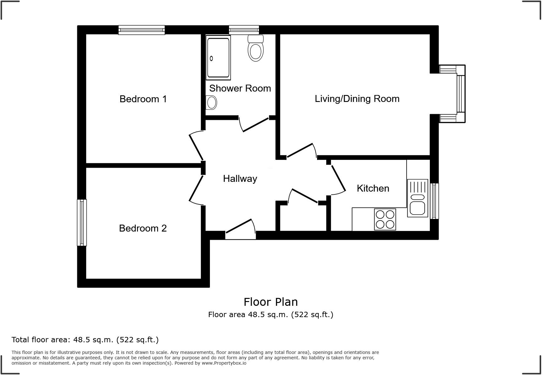 Brookside Close, Freshwater, Isle of Wight floorplan