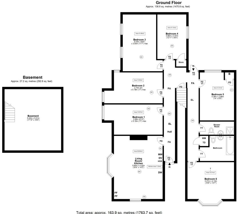 (£155pppw) Osborne Avenue, Jesmond, Newcastle Upon Tyne,NE2 floorplan