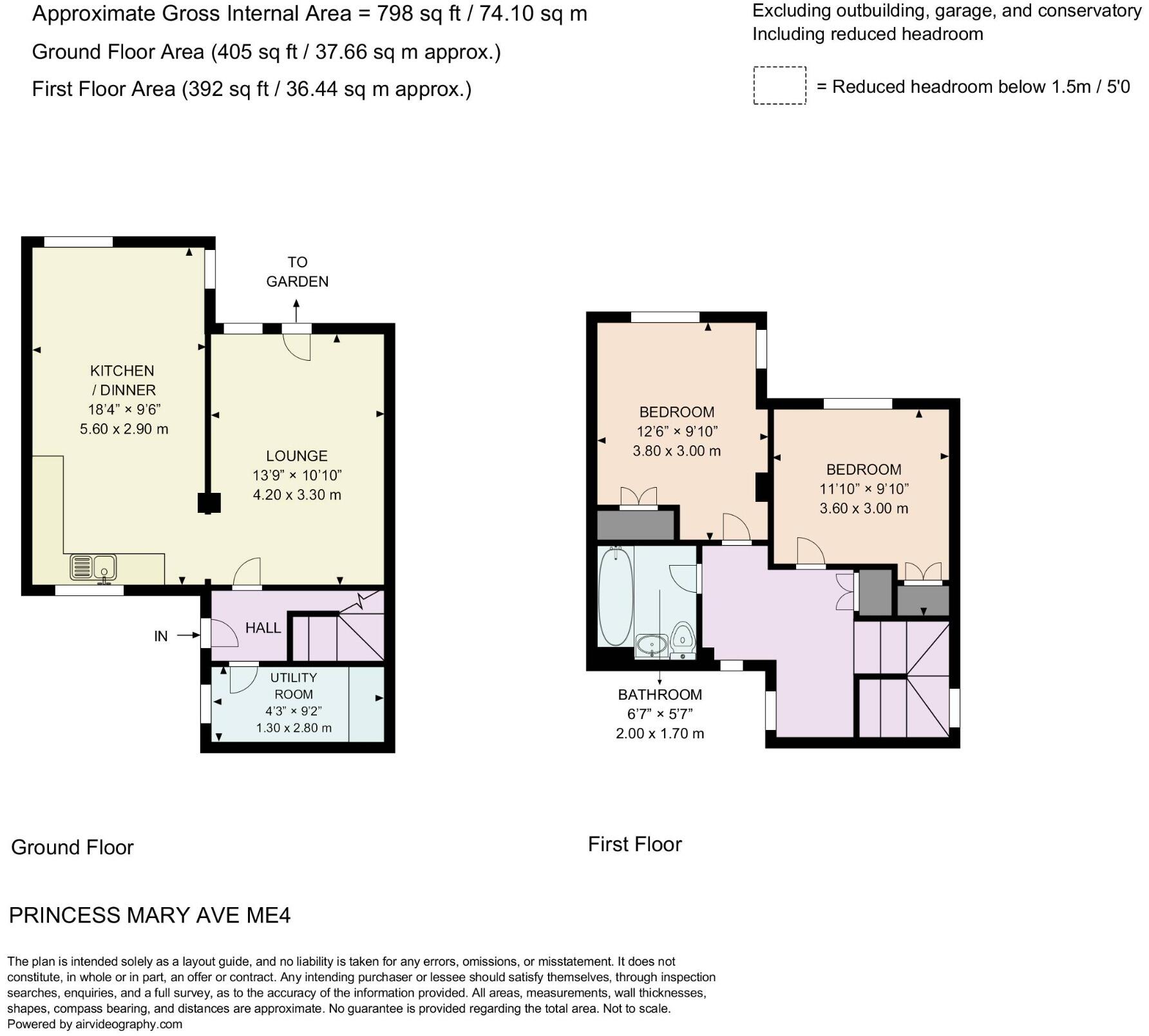 Princess Mary Avenue, Chatham, Kent, ME4 4XA floorplan