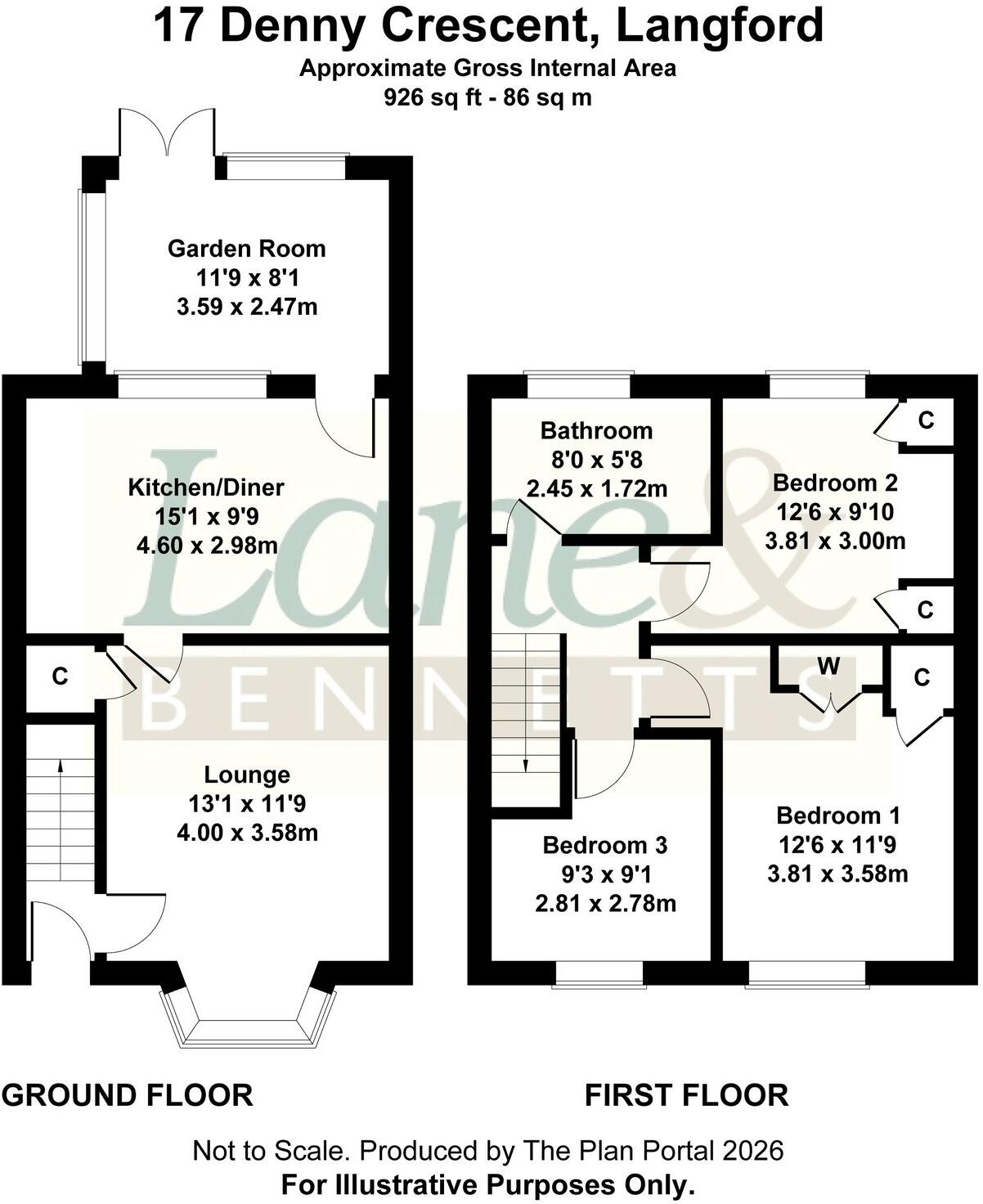 Denny Crescent, Langford, Biggleswade, SG18 floorplan