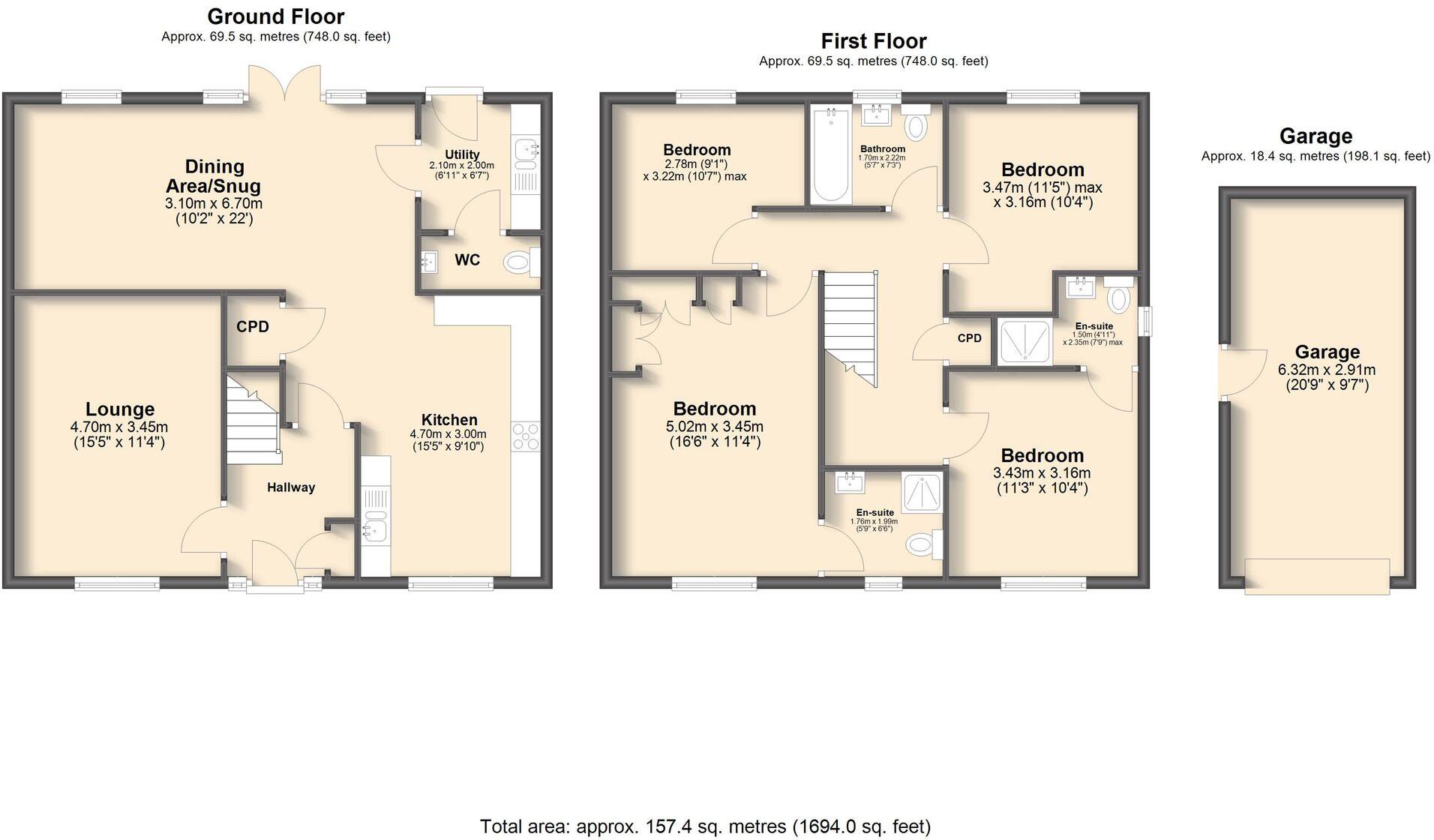 Tivey Road, Eckington, S21 floorplan