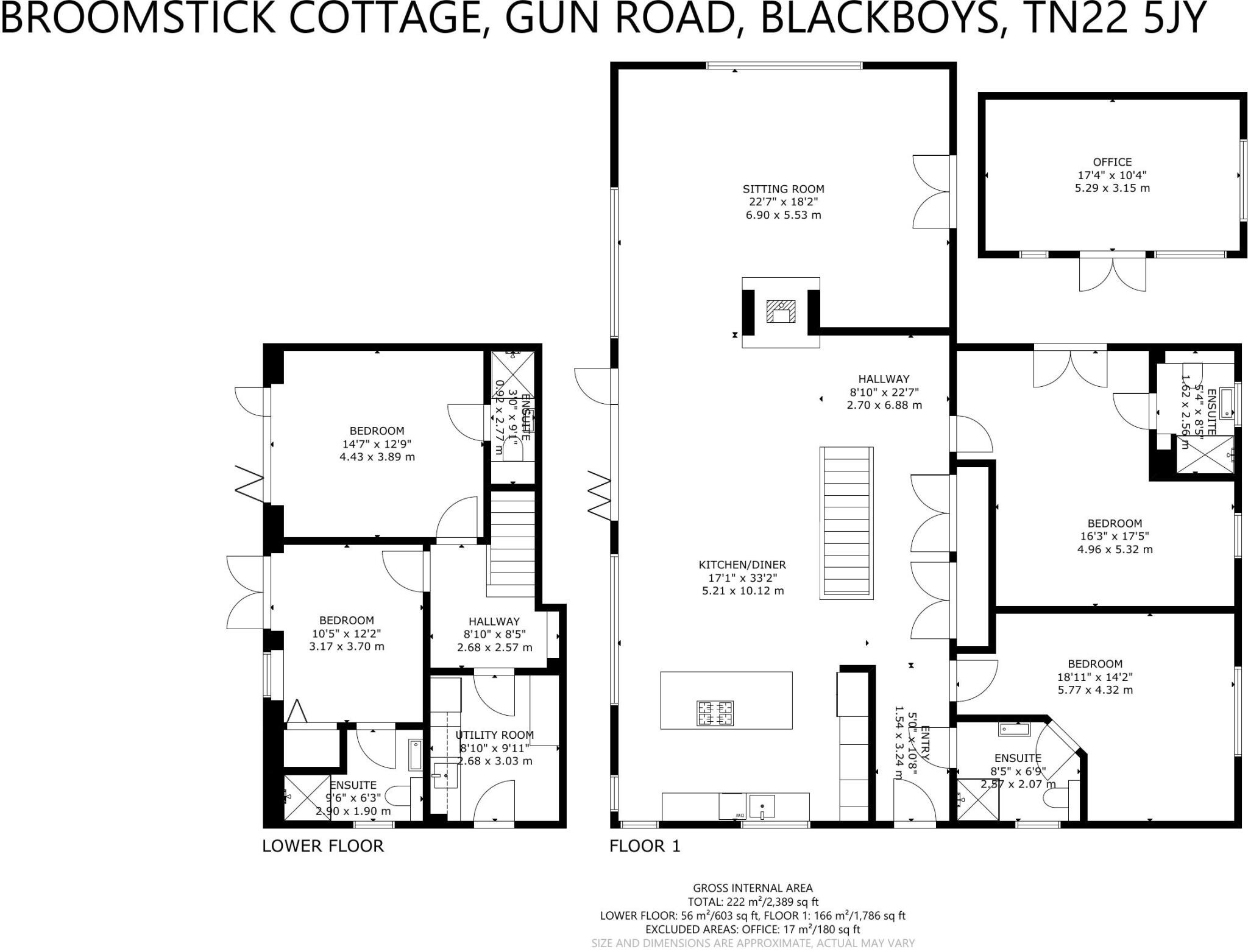 Gun Road, Blackboys, East Sussex, TN22 floorplan