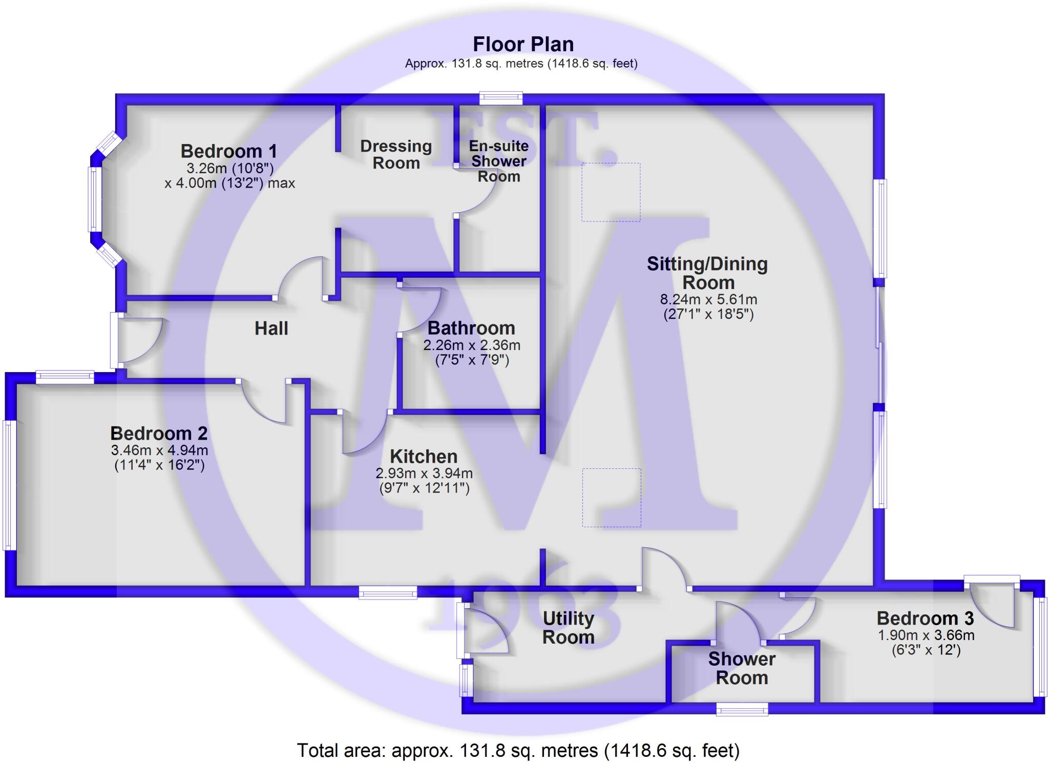 Hazelwood Avenue, New Milton, Hampshire, BH25 floorplan