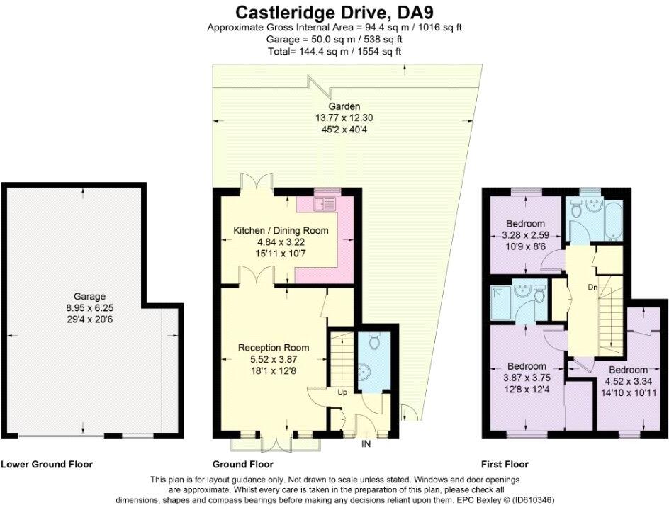 Castleridge Drive, Greenhithe, Kent, DA9 floorplan