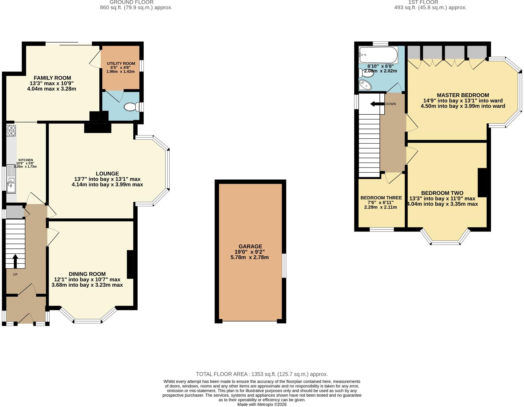 Bitterne! Chain Free! Impressive Plot! floorplan