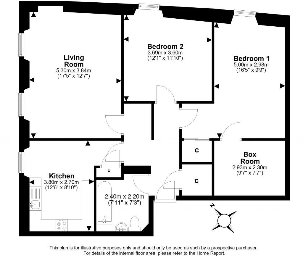 27/6 Portland Street, Edinburgh, EH6 4BB floorplan