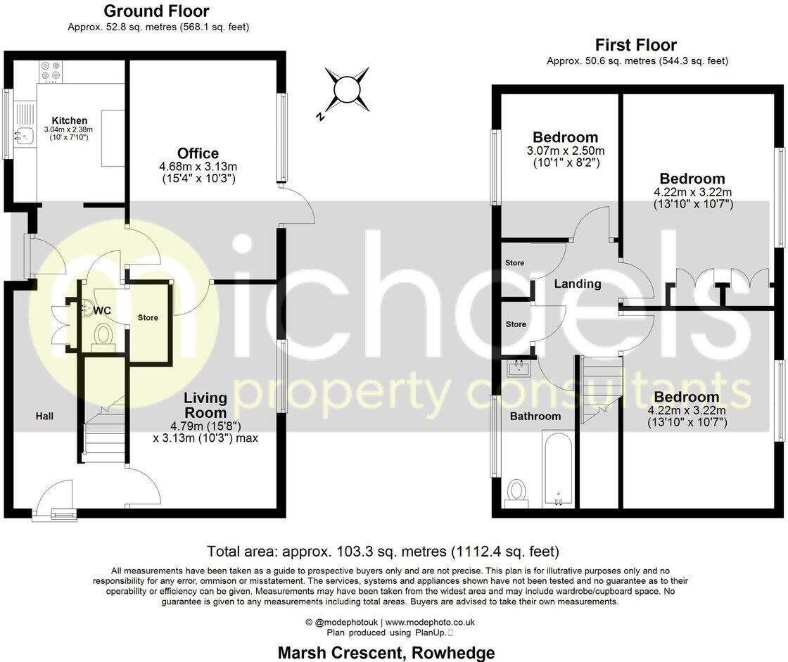 Marsh Crescent, Rowhedge, Colchester, CO5 floorplan