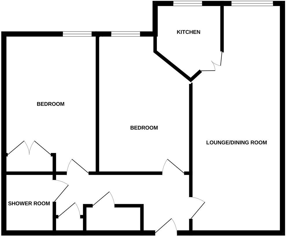 Flat 62, Clachnaharry Court, Inverness floorplan