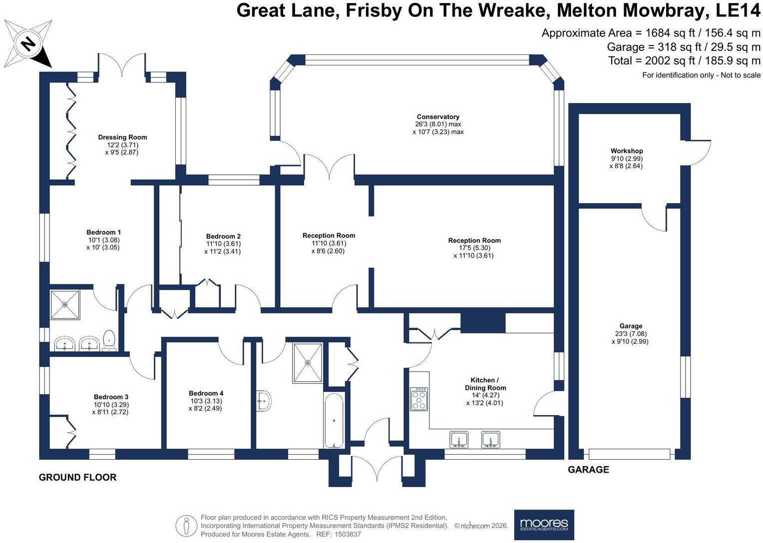 Great Lane, Frisby On The Wreake floorplan