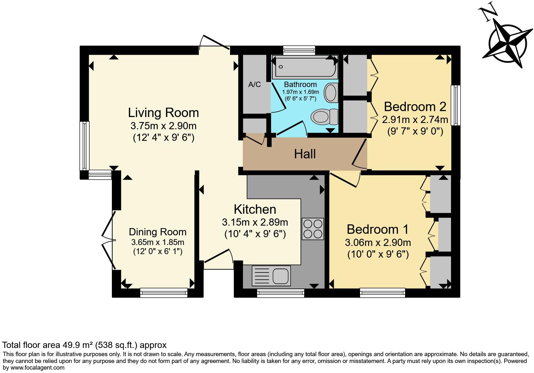 Mead Lane, Chertsey, KT16 floorplan