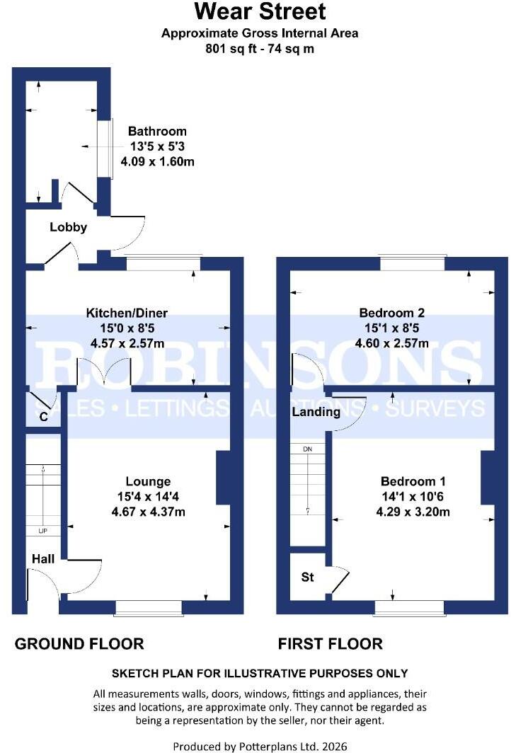 Wear Street, Spennymoor floorplan
