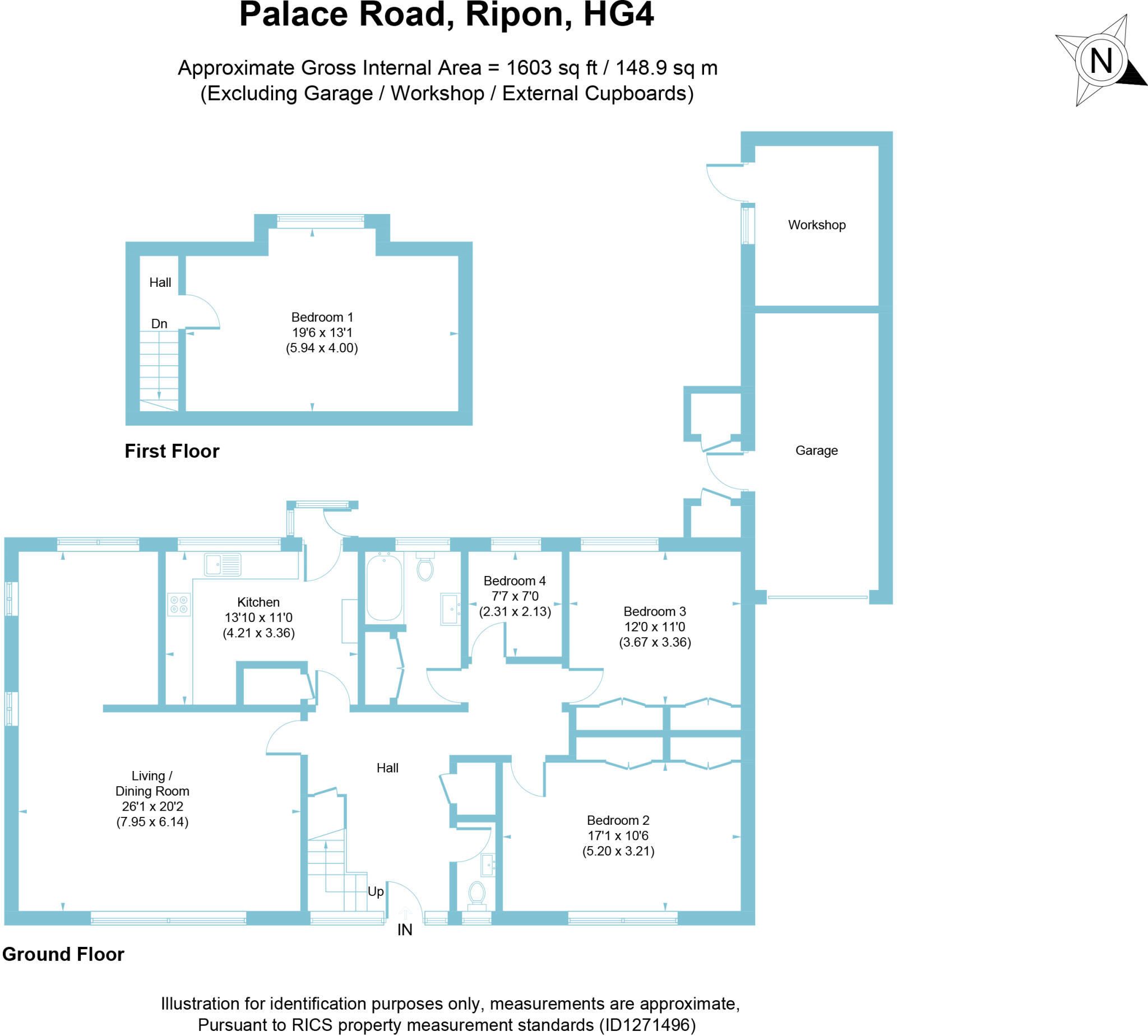 Palace Road, Ripon, North Yorkshire, HG4 floorplan