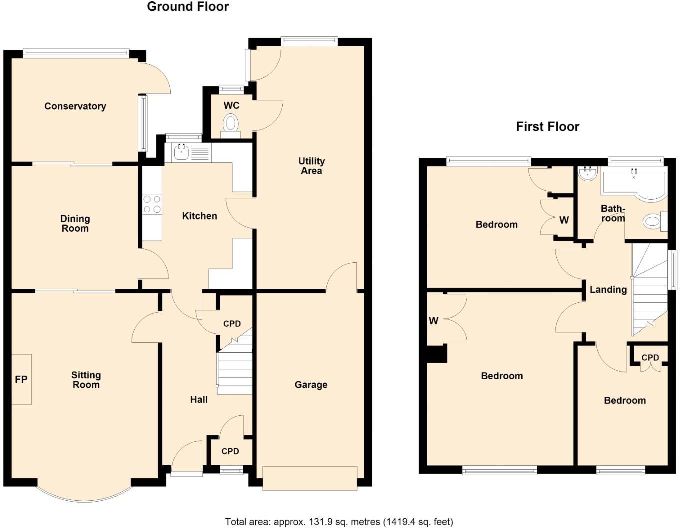 Beaufort Avenue, Leamington Spa floorplan