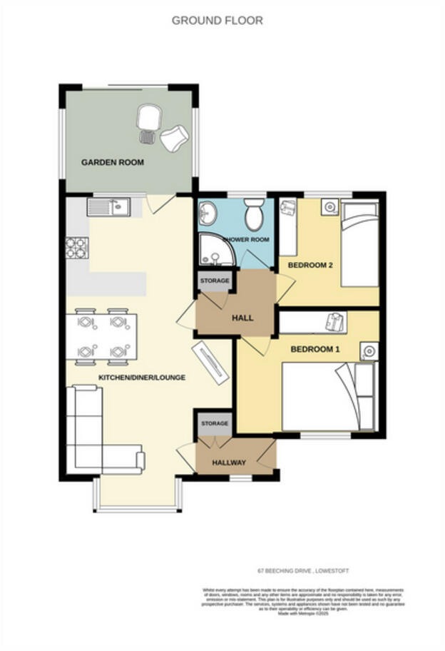 Beeching Drive, Lowestoft floorplan