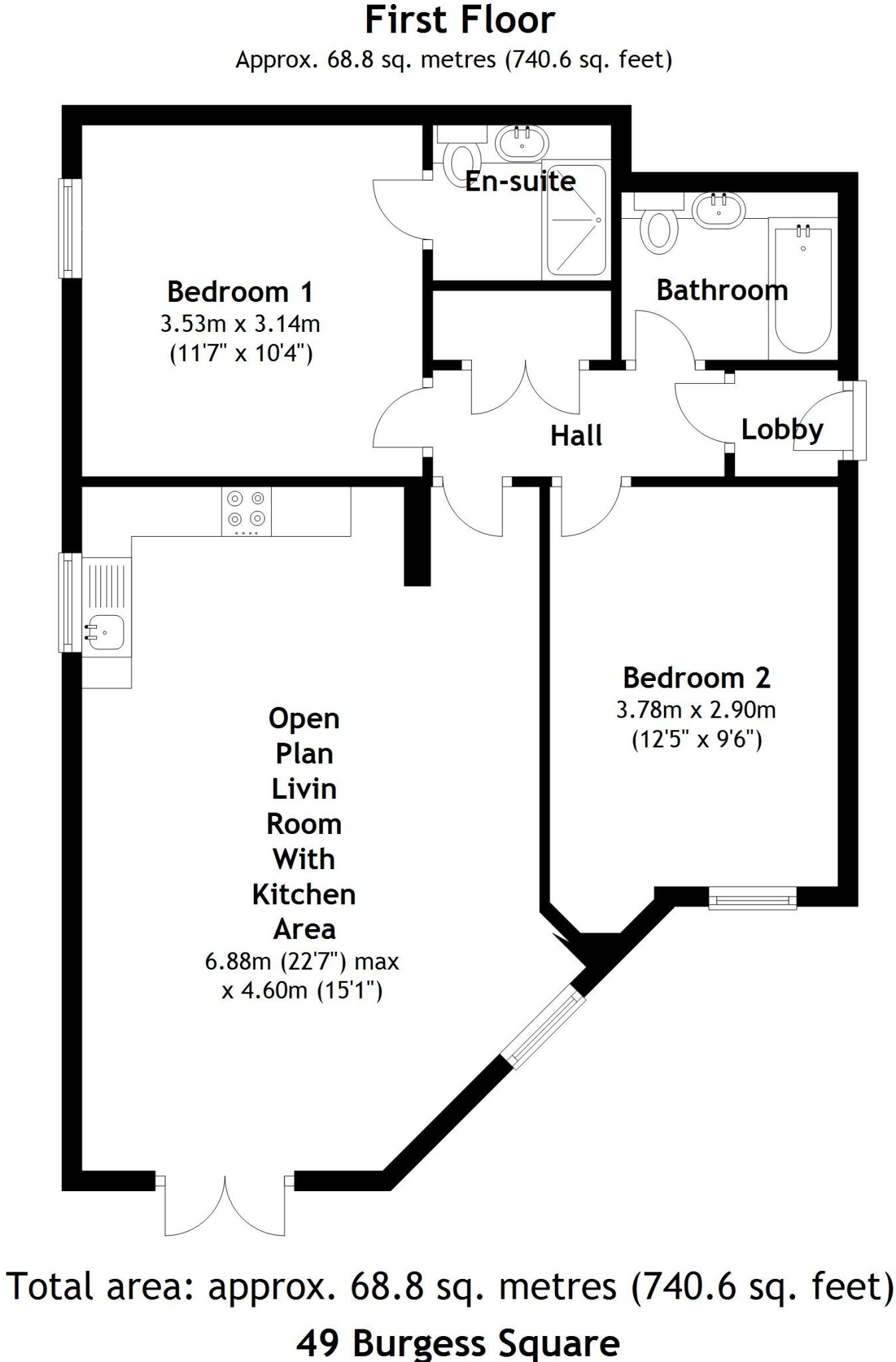 Burgess Square, Brackley floorplan