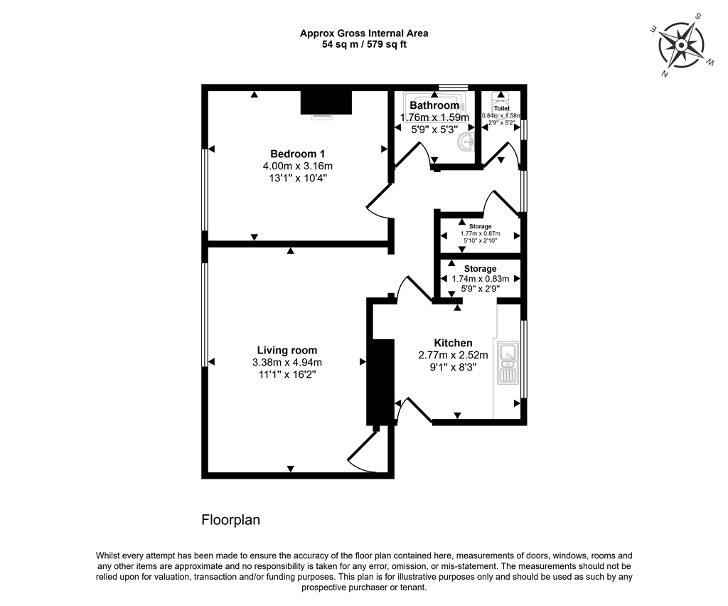 65 Westfield Road, Yeovil, Somerset BA21 3DB floorplan