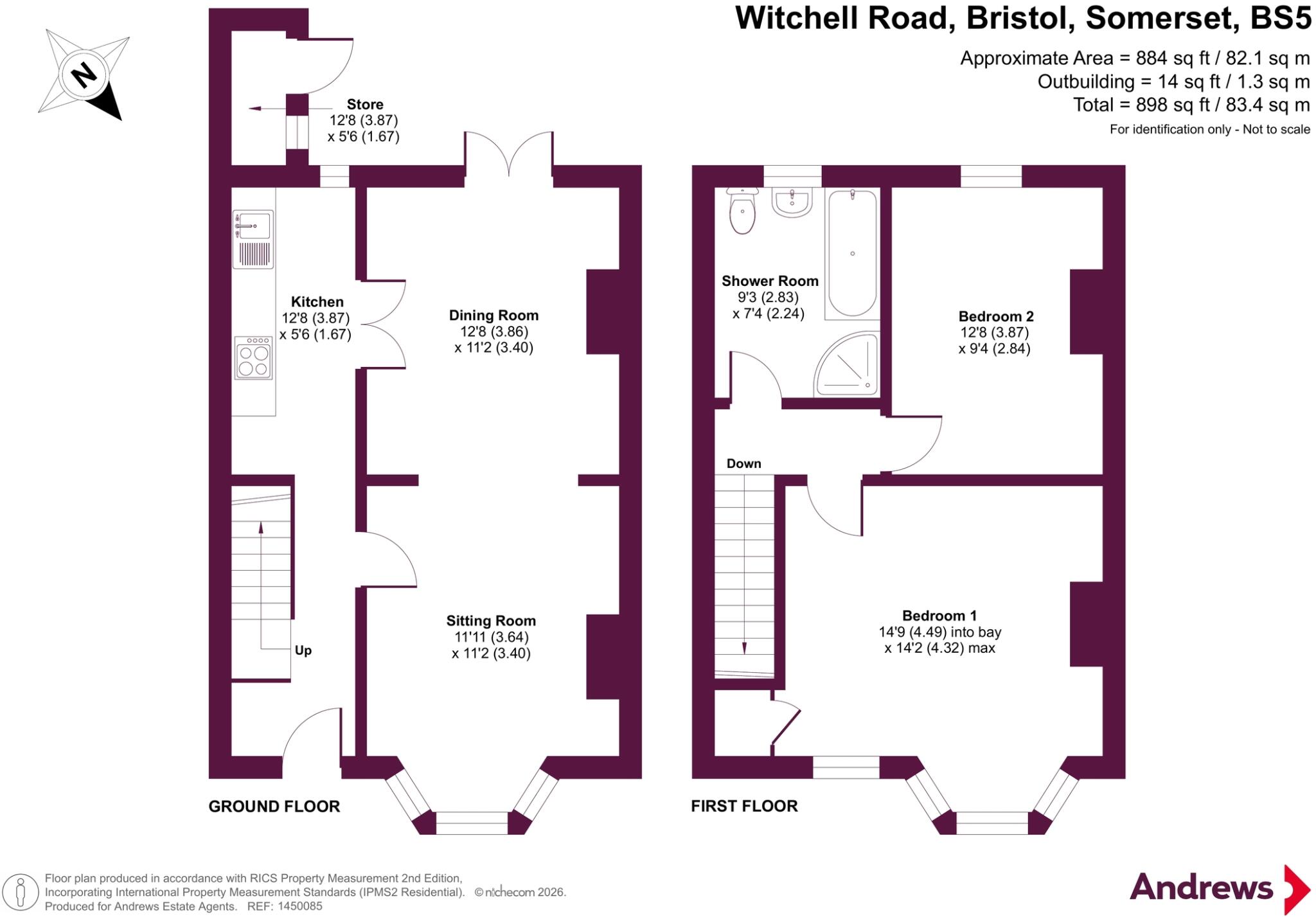Witchell Road, Bristol, Somerset, BS5 floorplan