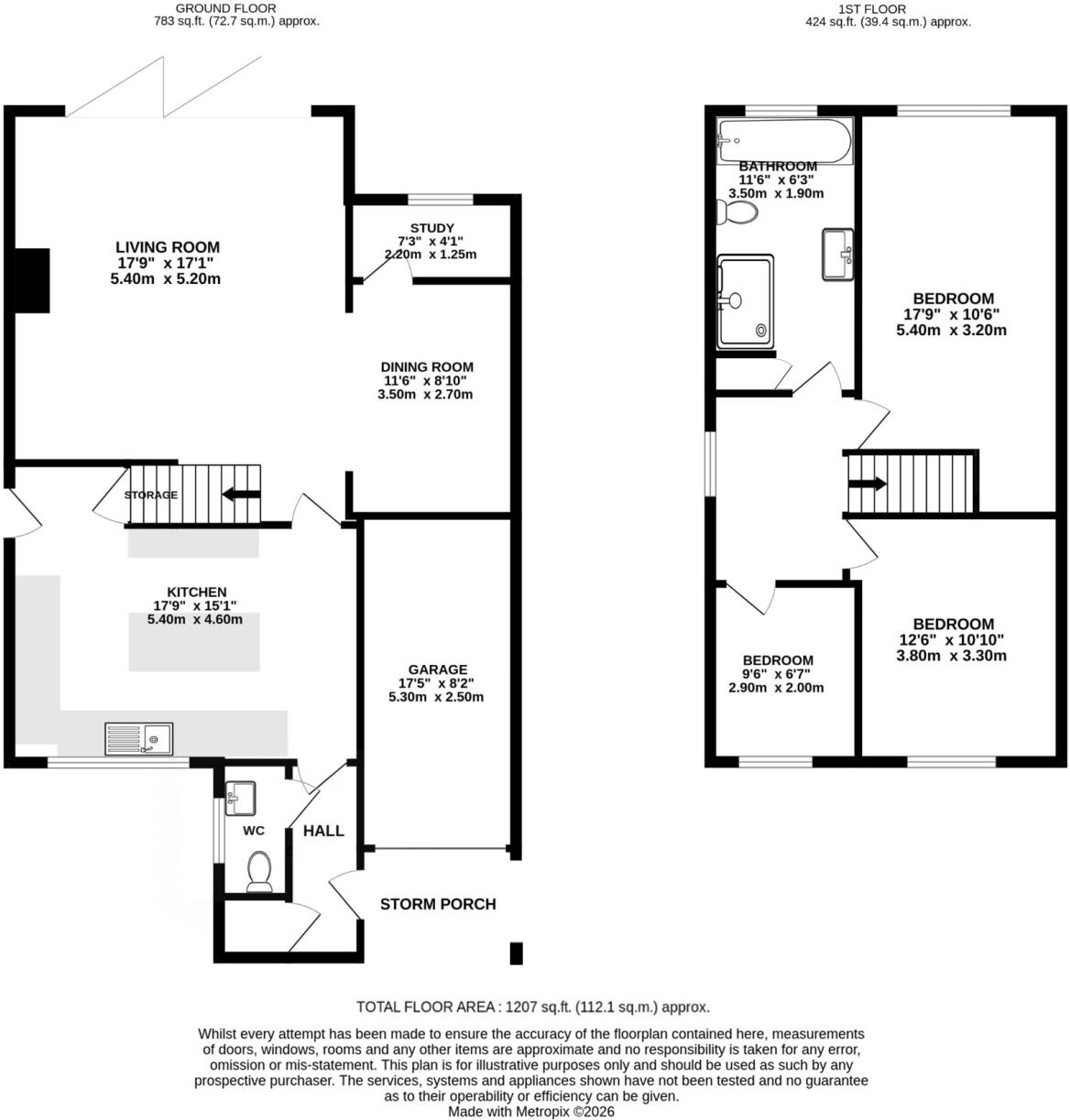 Stanton Close, St. Albans, Hertfordshire, AL4 floorplan