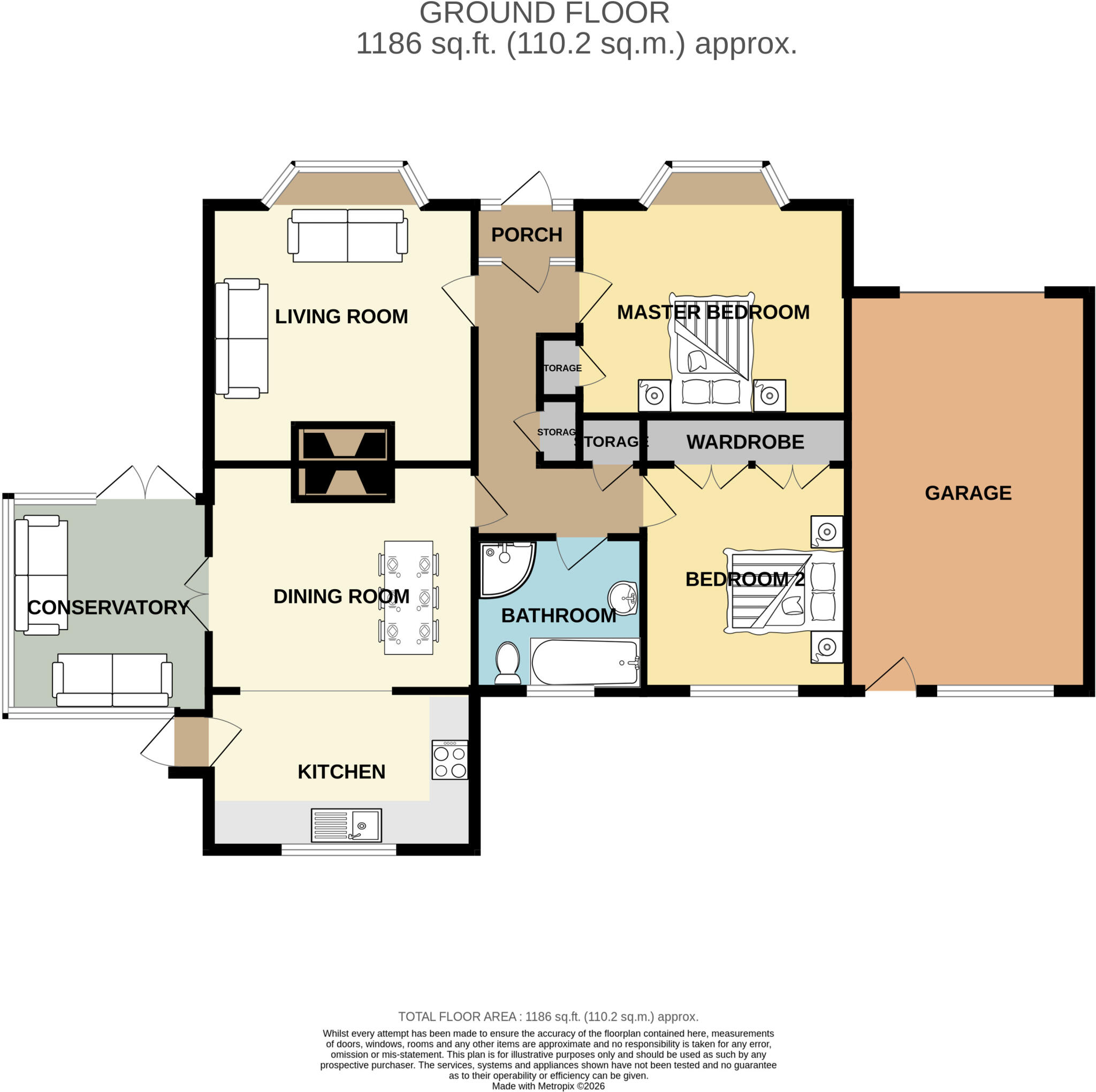 Patrick Brompton, Bedale, North Yorkshire, England, DL8 floorplan