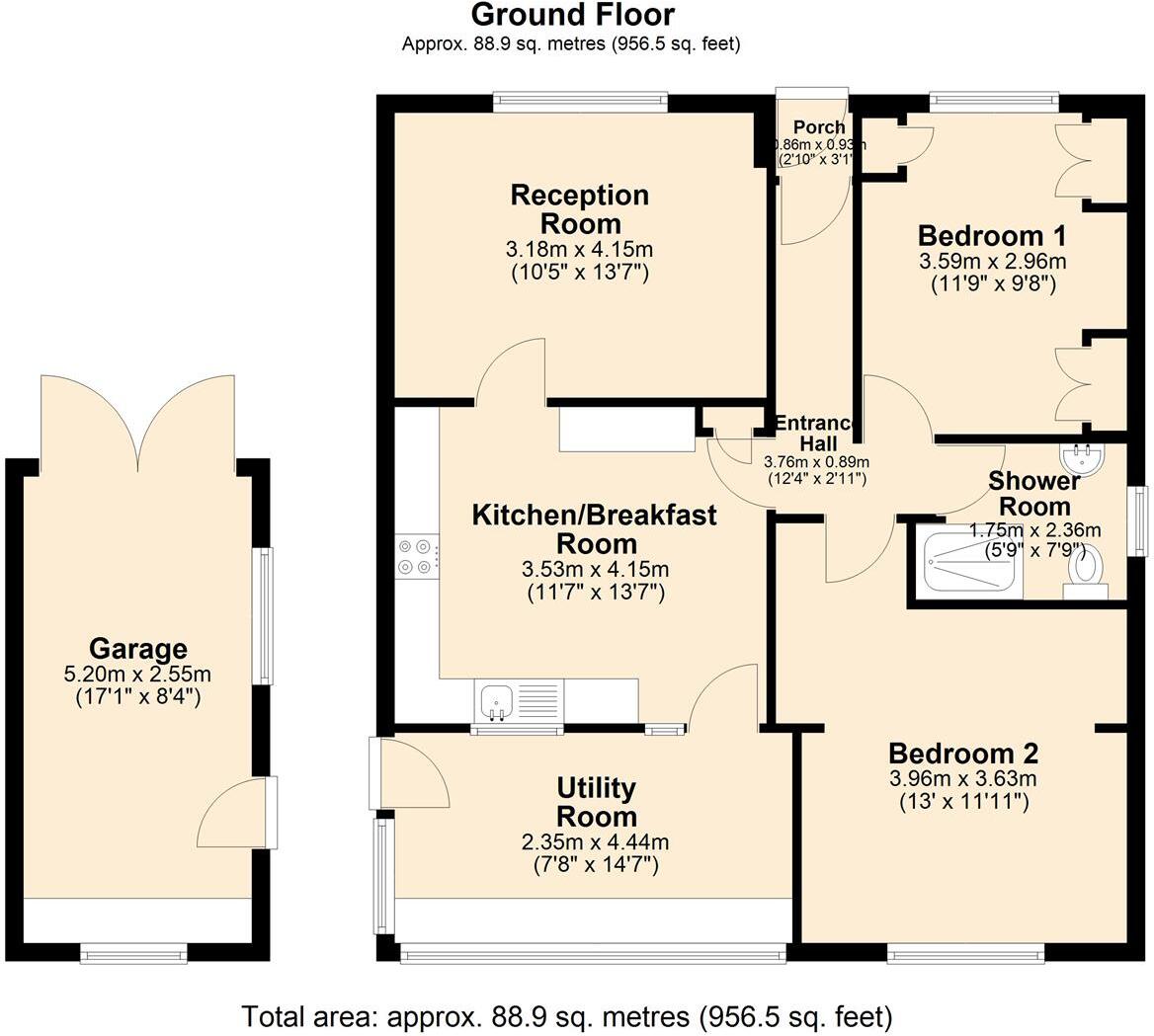 Manor Road, Brimington, Chesterfield floorplan