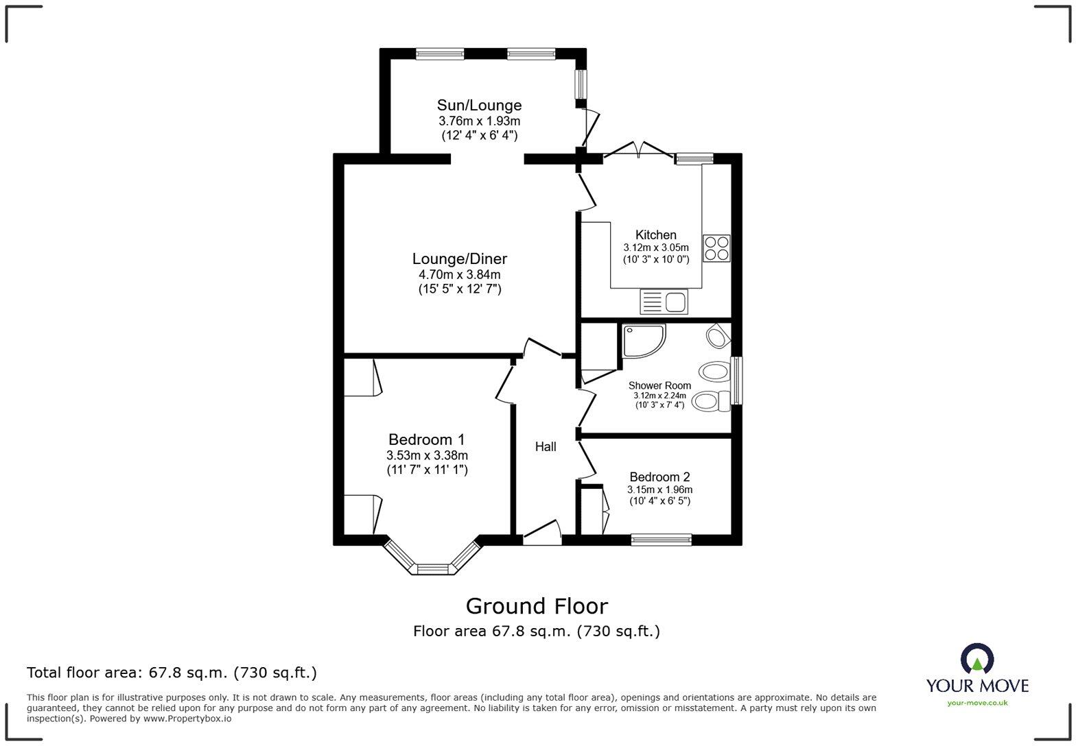 Meadow View, Botcheston, Leicester, Leicestershire, LE9 floorplan
