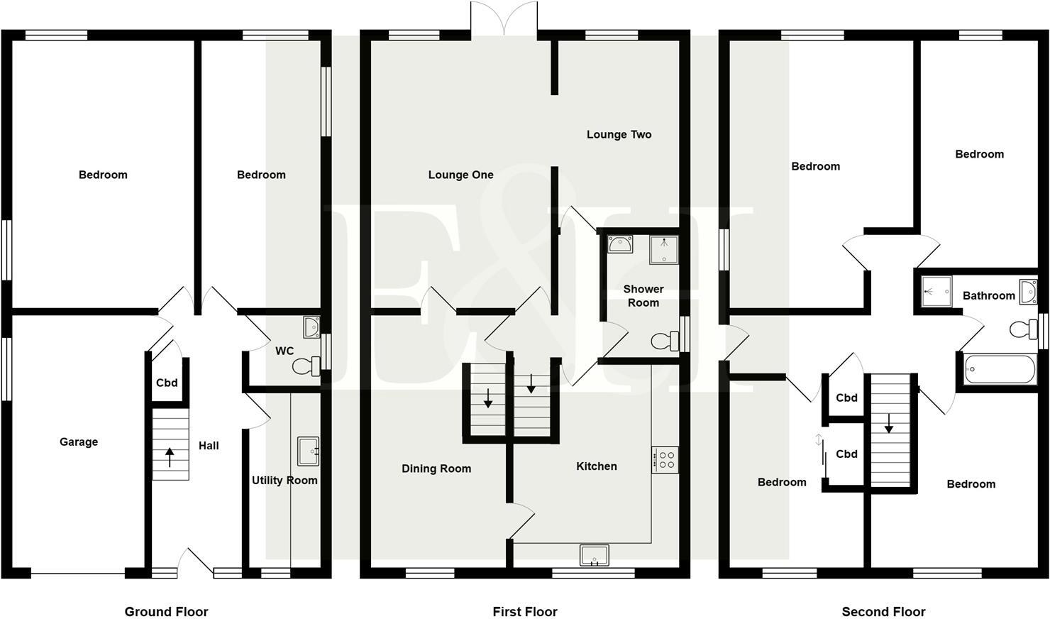 Shelf Hall Lane, Halifax floorplan