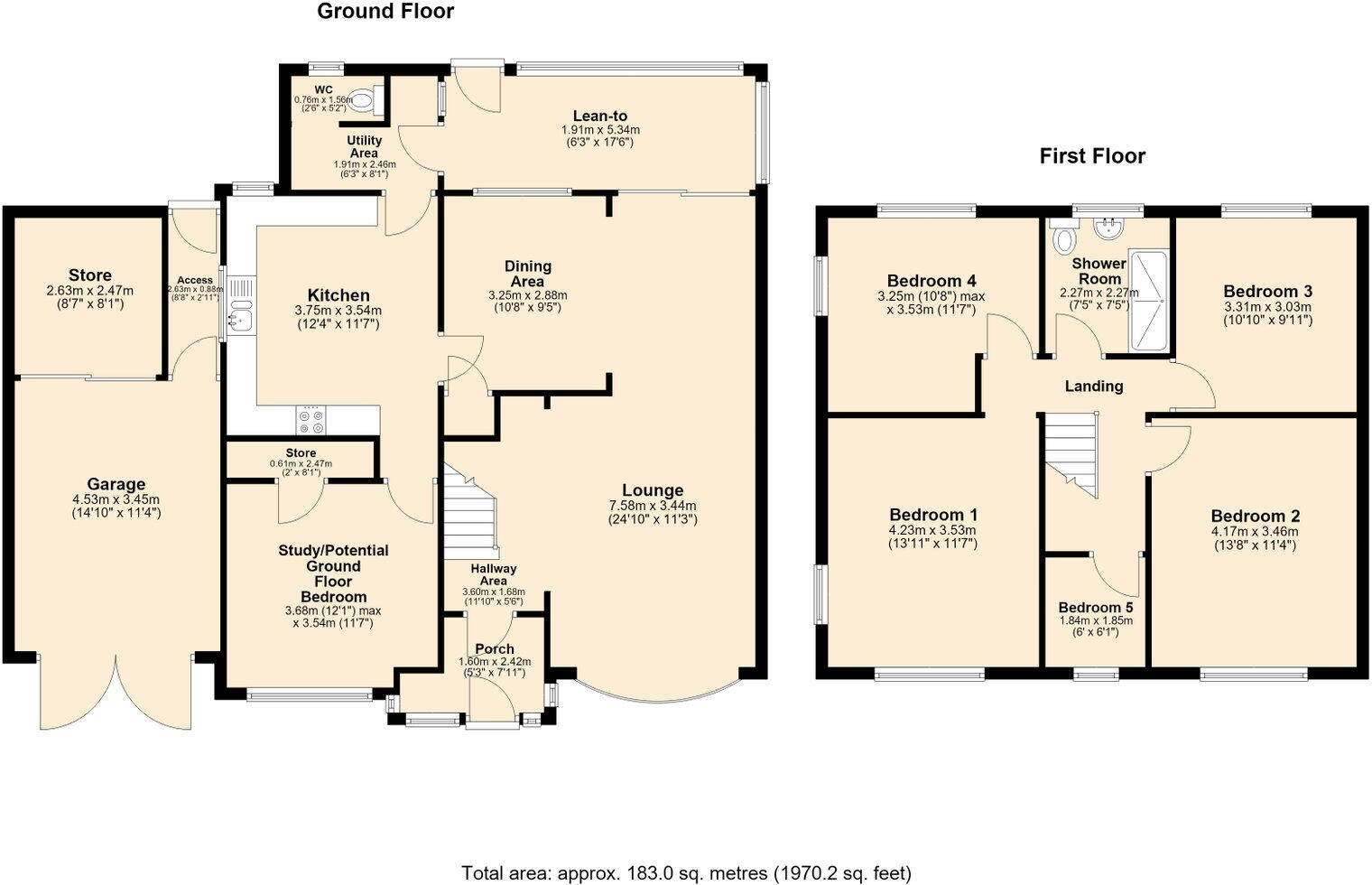 61 Rugeley Road, Hazel Slade, Cannock, WS12 0PQ floorplan