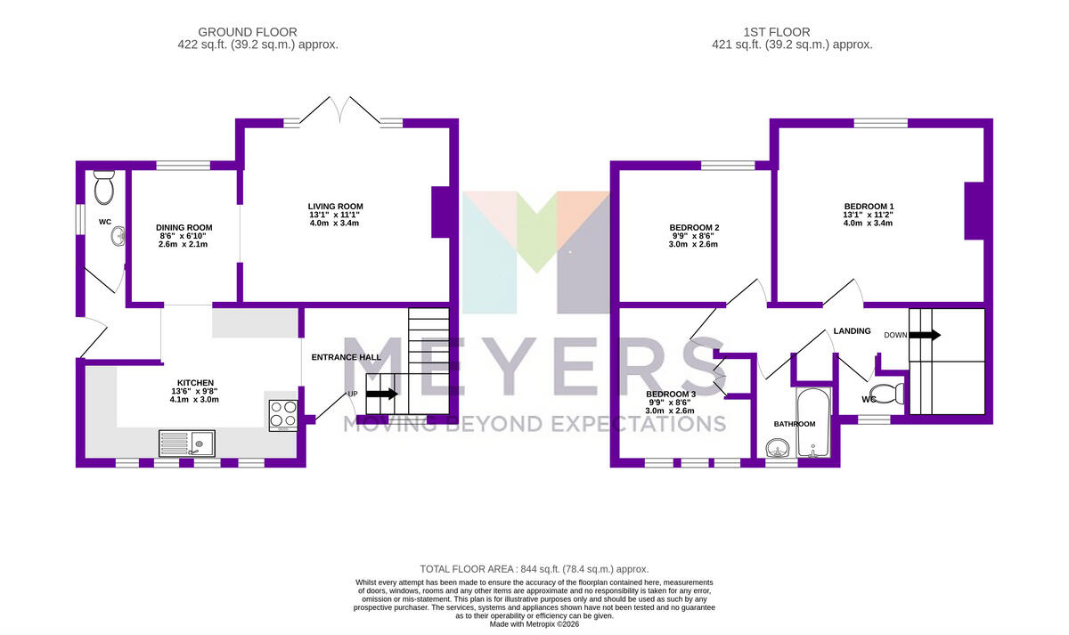 Rochester Road, Bournemouth, BH11 8 floorplan