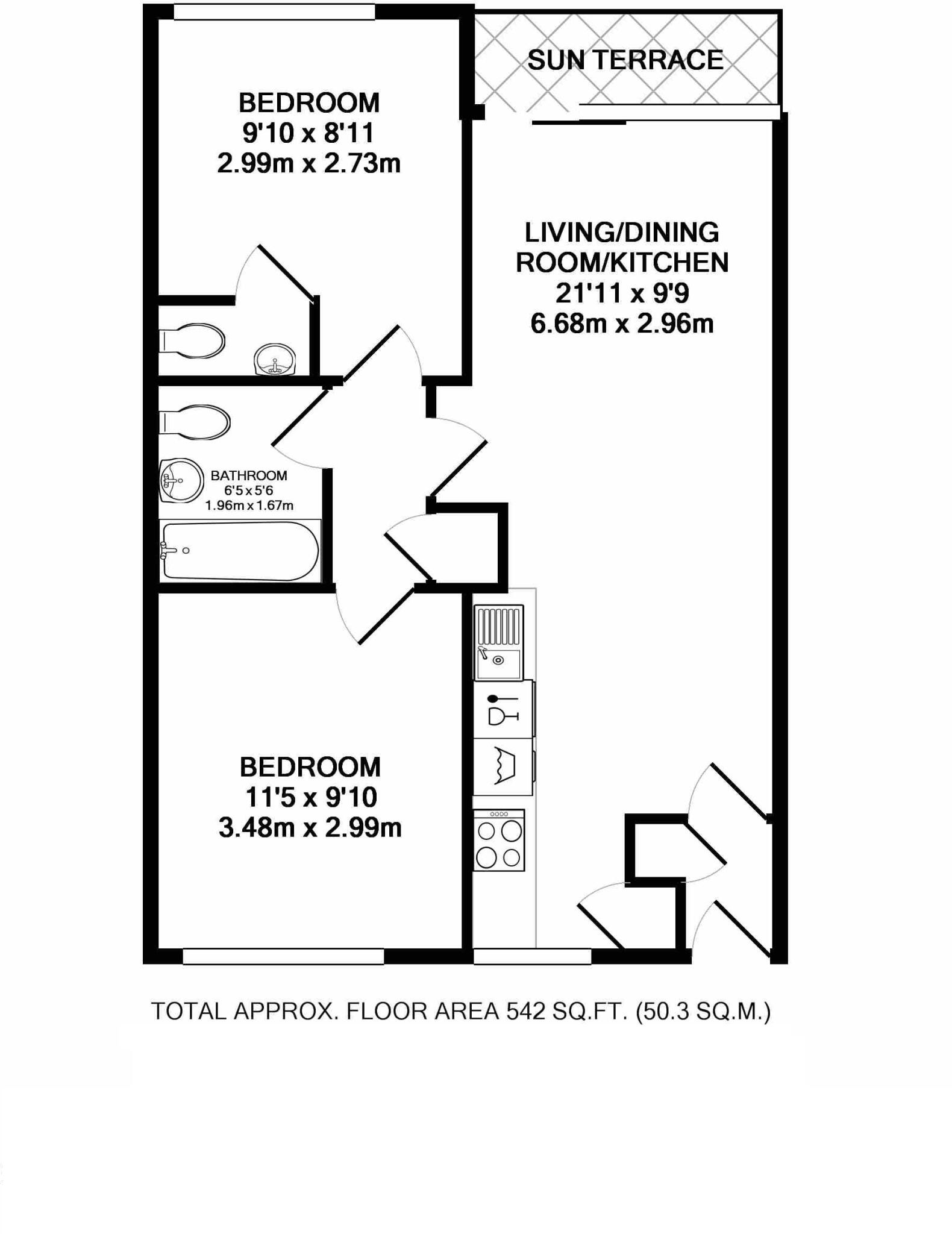 2, Europa Court, Mawgan Porth, TR8 floorplan