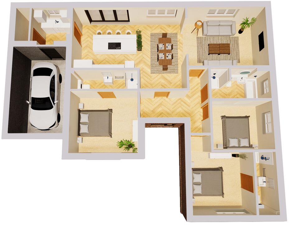 The Final Single-Storey Home at Shrubland Drive in Beetley floorplan