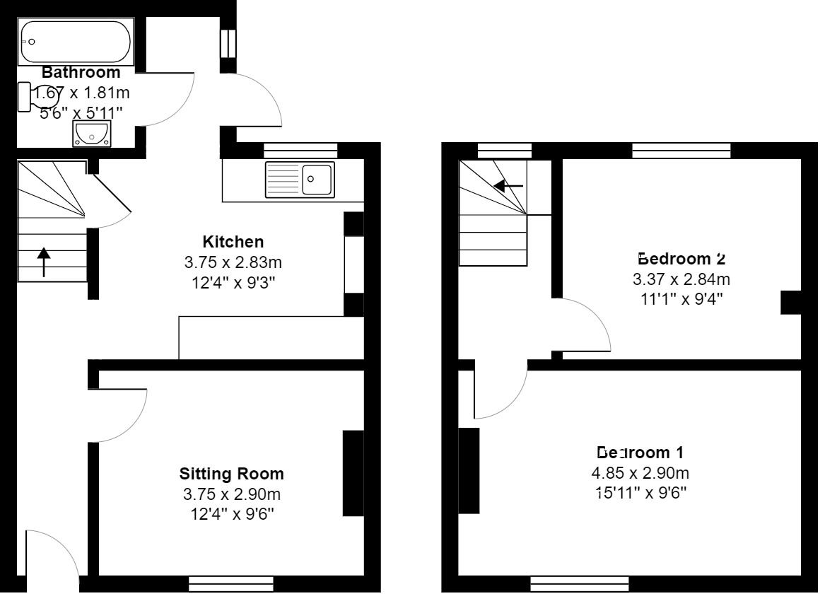 Sandhill Street, Ottery St. Mary, EX11 1EF floorplan