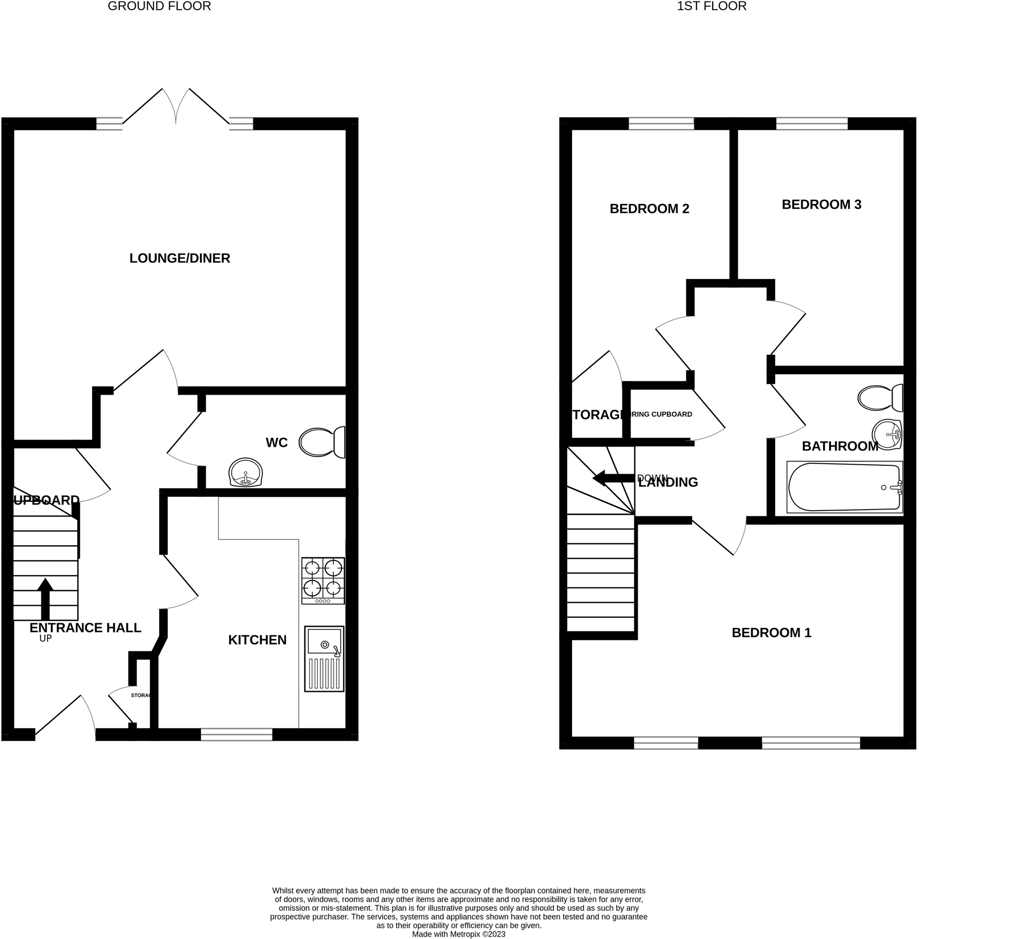 Ermine Way, Bacton floorplan