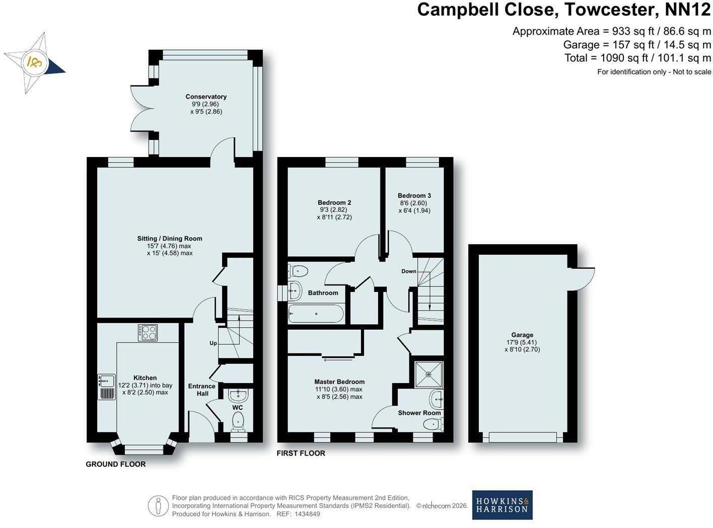 Campbell Close, Towcester, NN12 floorplan