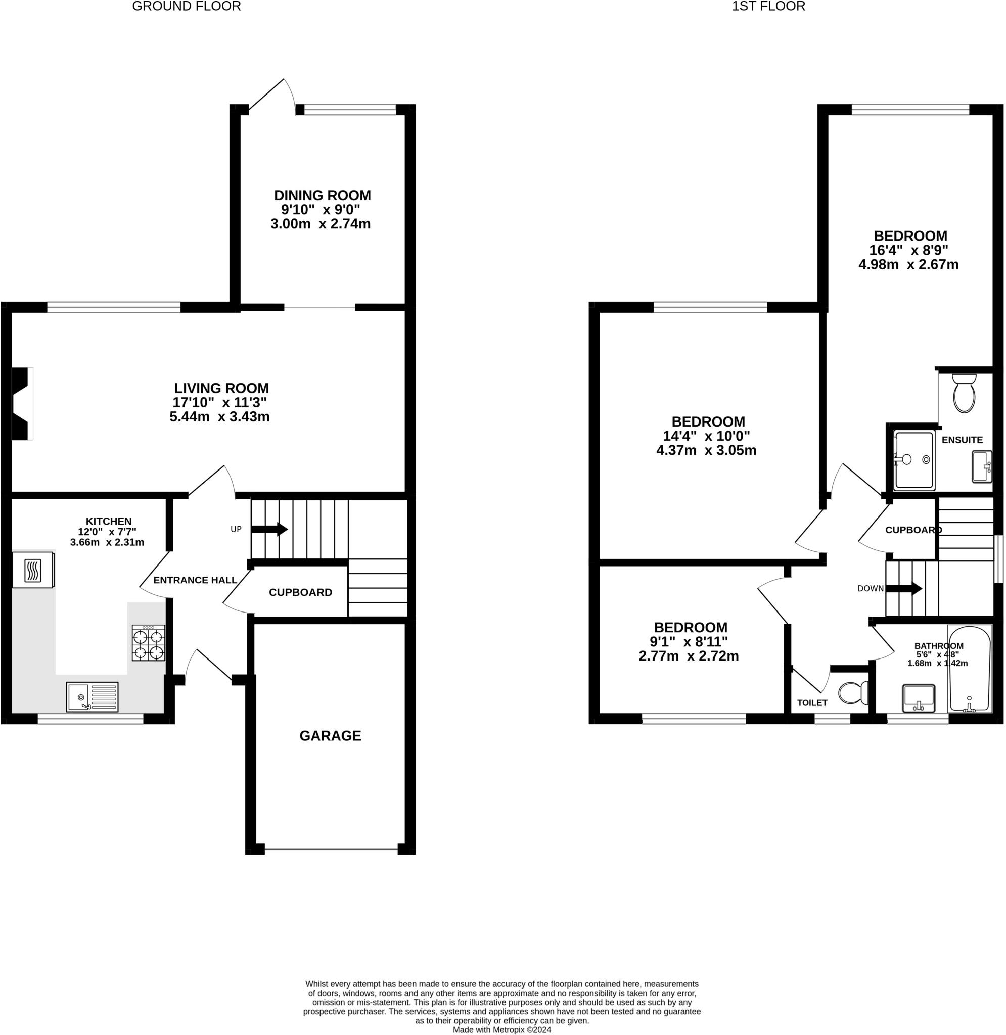 74, Moselle Drive, Churchdown, GL3 2TA floorplan