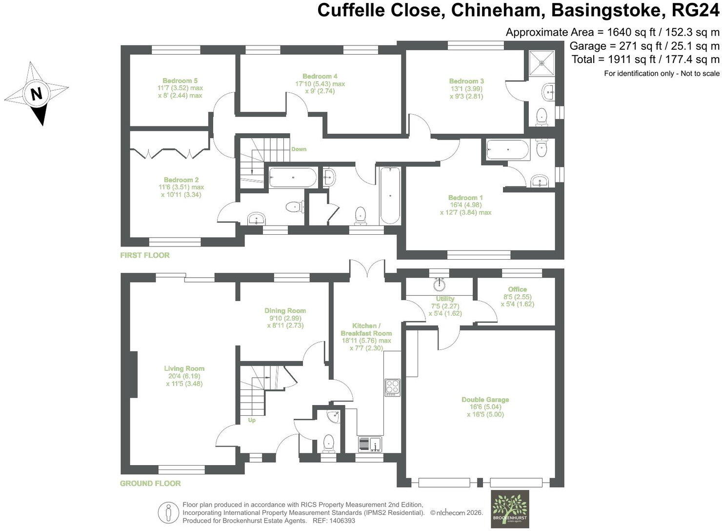Cuffelle Close, Chineham floorplan